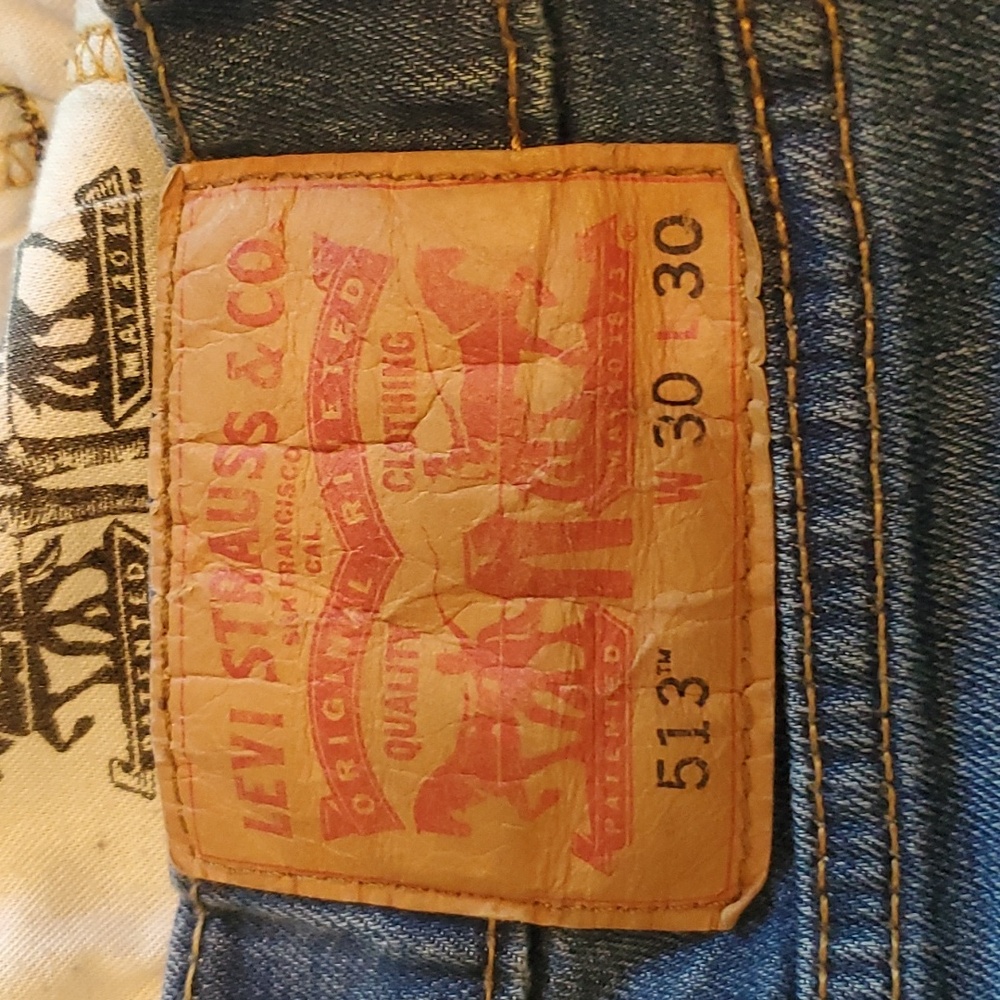 Womens Levi's 513 Light wash denim jeans 30 x 30 straight leg